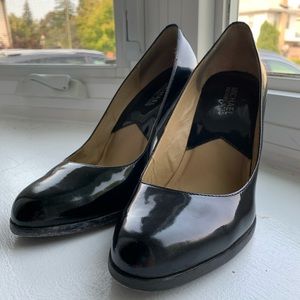 Michael Michael Kors Black patent Block heel